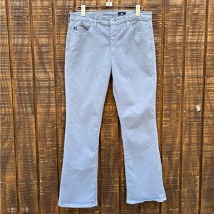 Adriano Goldschmied Blue Gray The Jodi Crop High Rise Slim Flare Pants